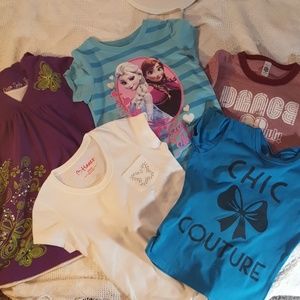 5 t-shirts for little girls
